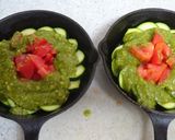 バル風✿夏野菜のチーズ&バジルソース焼き作り方4写真