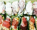 ☆おからボールのピーマンカップ肉包焼き作り方9写真