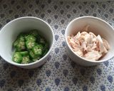 さっぱり♪♪ささみと長芋の梅ポン酢あえ作り方1写真