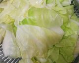 茹でキャベツのからしマヨネーズ和え作り方1写真