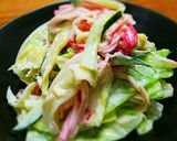 茹でキャベツのからしマヨネーズ和え作り方4写真
