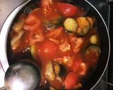 ナスとズッキーニのトマトスープ作り方5写真