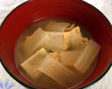 大根と厚揚げの味噌汁〜(o˘◡˘o)♡作り方24写真