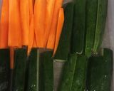 糖質オフの小さなおかず 野菜の卵巻き作り方1写真