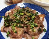 豚肉のねぎたっぷり焼き〜梅味〜作り方3写真