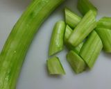 夏野菜と鶏団子のそぼろ餡掛け煮☆作り方1写真