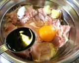 紅カラ！鶏の紅生姜唐揚げ（ザンギ）作り方3写真