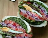 薄切り肉の野菜もりもりサンド♪作り方12写真