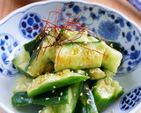 たたきキュウリの旨塩ラー油和え作り方6写真