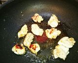 かぼちゃ＆鶏肉のガーリックソテー！作り方3写真