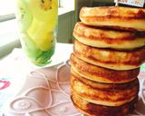 お砂糖なし！米粉の塩味パンケーキタワー作り方10写真