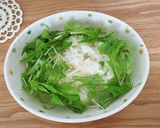 水菜たっぷりのせ♪ヘルシー納豆丼!作り方2写真