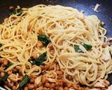 フライパンひとつで　納豆10分パスタ☺作り方3写真