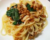 フライパンひとつで　納豆10分パスタ☺作り方4写真