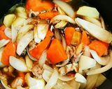 ソース味の肉じゃが作り方10写真