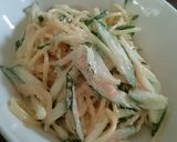きゅうりとたらこのパスタ★作り方4写真