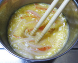 辛旨ソースdeカニカマ卵らーめん作り方2写真