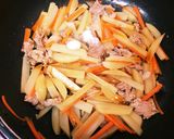 じゃがいもと豚肉のきんぴら作り方5写真