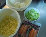 めんどくさがり屋のカニカマサラダ作り方1写真