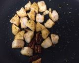 簡単 激辛、ピーマンと唐揚げの炒め物作り方7写真