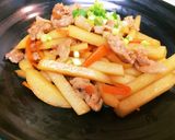 じゃがいもと豚肉のきんぴら作り方7写真