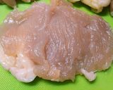 鶏ムネの柿種揚げ作り方1写真