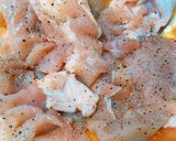 鶏ムネの柿種揚げ作り方2写真
