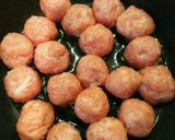 フライパンで簡単！肉団子～甘酢ダレ～作り方4写真