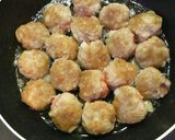 フライパンで簡単！肉団子～甘酢ダレ～作り方5写真