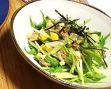 無限水菜サラダ作り方2写真