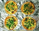 餃子の皮で簡単♪お好み焼き風ミニピザ♪作り方3写真
