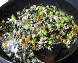 枝豆☆ひじきの炒り豆腐作り方4写真