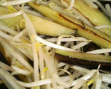 茄子ともやしの卵とじ作り方1写真