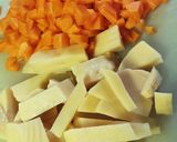 竹の子水煮で♪簡単竹の子炊き込みごはん作り方1写真
