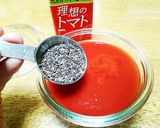 お目覚め爽やかチアシード入トマトジュース作り方1写真