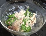 万願寺とうがらしと鮭缶の和え物作り方3写真