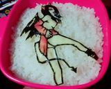 セクシー♡ 海苔アート キャラ弁作り方1写真