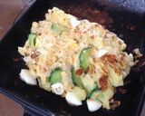 残り物で！ポテトサラダと納豆のお焼き作り方3写真