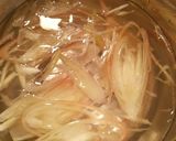 茗荷とオクラの和風餡かけパスタ作り方2写真