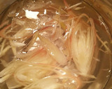 茗荷とオクラの和風餡かけパスタ作り方2写真