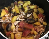 さつまいもとナスと豚肉の甘煮作り方6写真