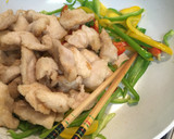鶏胸肉とピーマンの自家製焼肉のタレ炒め作り方3写真