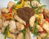 鶏胸肉とピーマンの自家製焼肉のタレ炒め作り方4写真