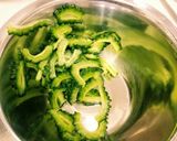 簡単！ゴーヤの豚しゃぶゴマだれサラダ作り方5写真