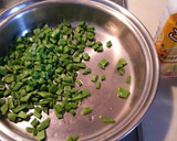 *つくおき*ささげのじさ味噌炒め作り方2写真