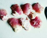 ﾁｷﾝｶﾂの梅きゅうりと辛薬味のせ☆作り方3写真