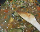 カレーの残りでカレー麻婆ナス作り方9写真