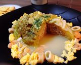 巻かないロールキャベツ*シーフードミルク作り方5写真