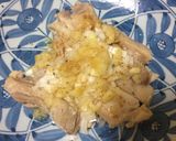 冷んやり茹で鶏の塩レモンだれ作り方4写真