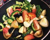 ゴーヤ&スパムde夏野菜カレー(⊙ꇴ⊙)作り方5写真
